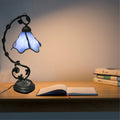 Petal Shaped Metal Glass Table Lamp